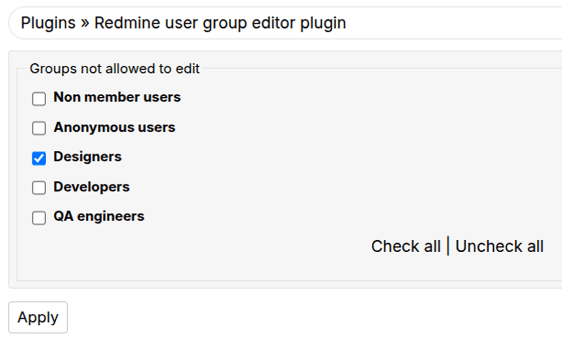 Control access to groups