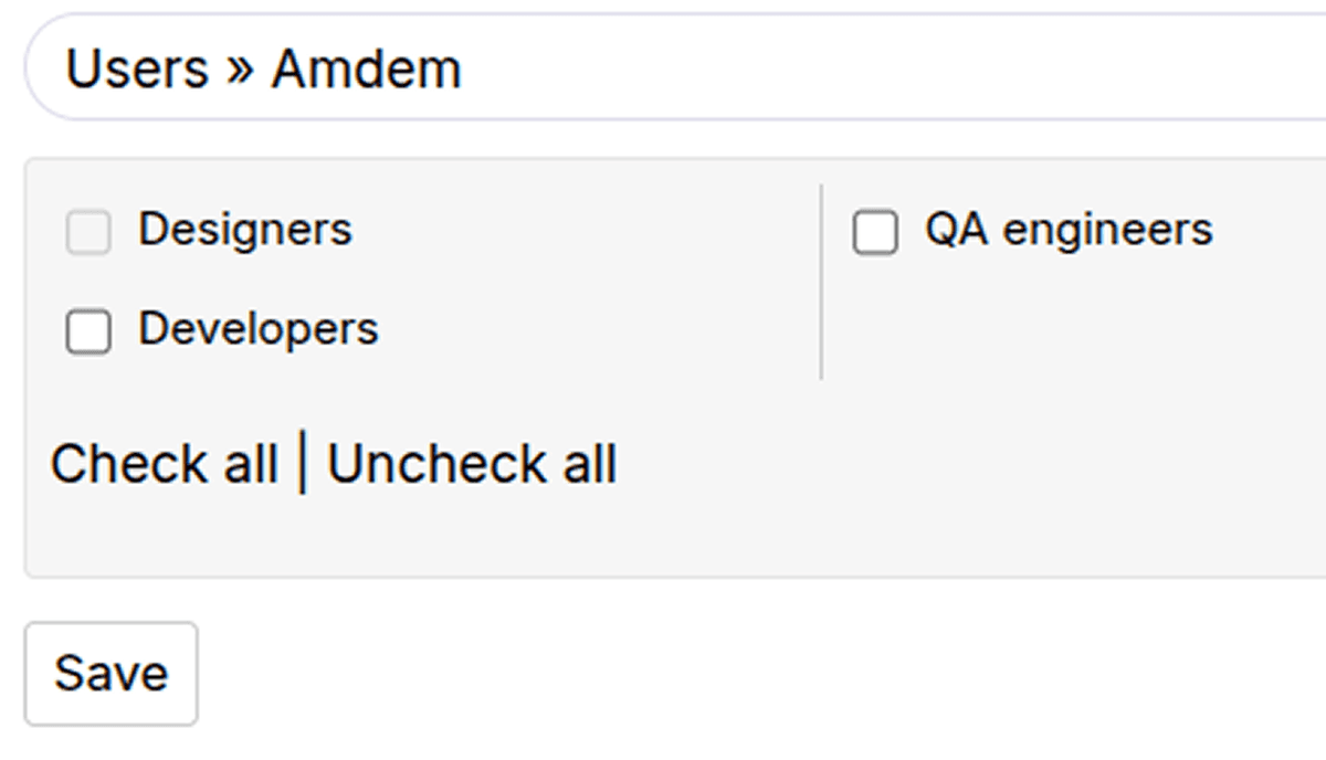 Delegate group management