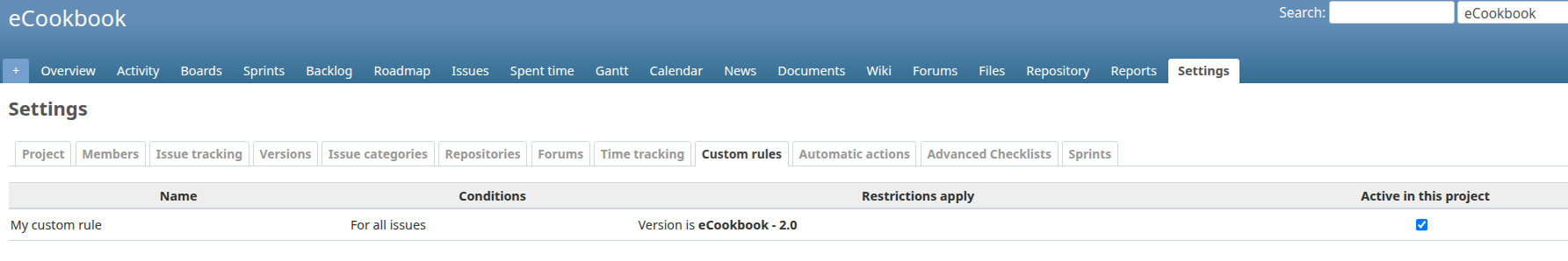 =1785x298 Custom rules in project settings