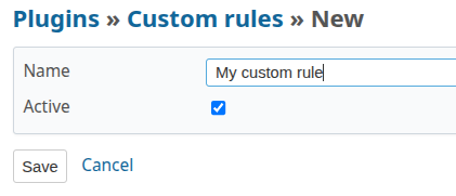 =336x144 Creating a new rule