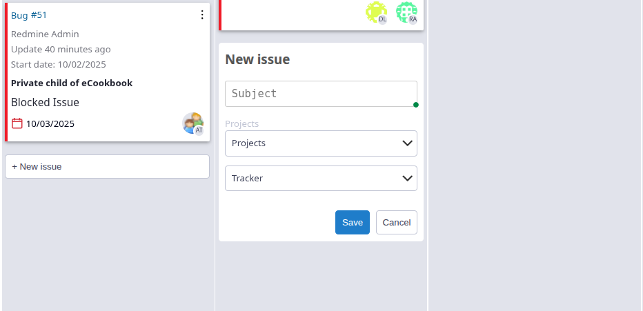 =822x398 Creating issue in board