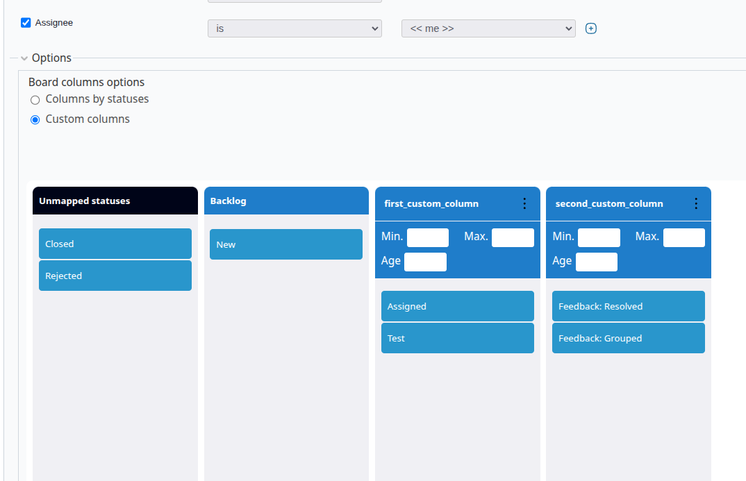 custom columns in board edit